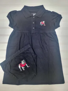 UGA Polo Dress w/Bloomers - Black