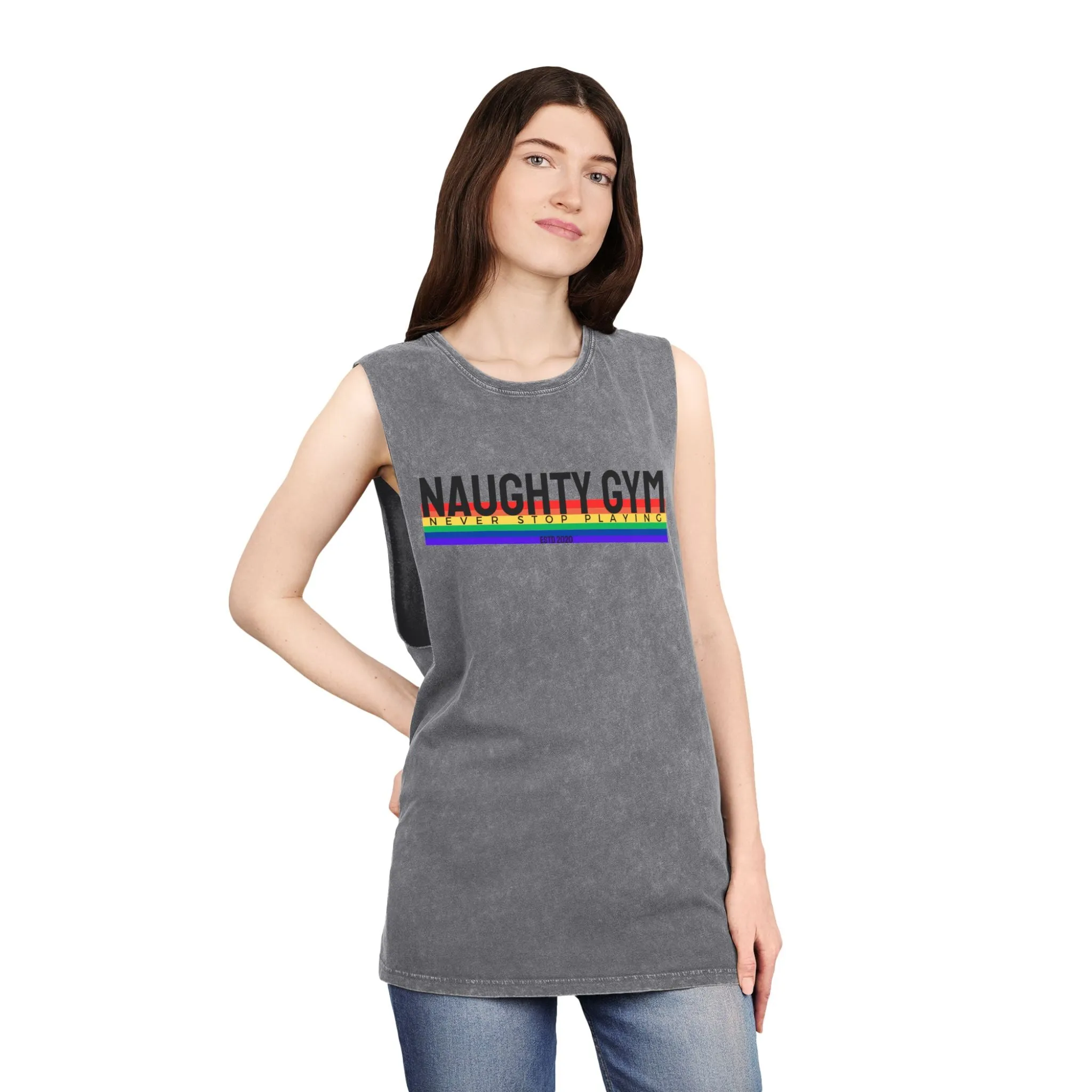 Unisex Stonewash NG PRIDE Tank Top