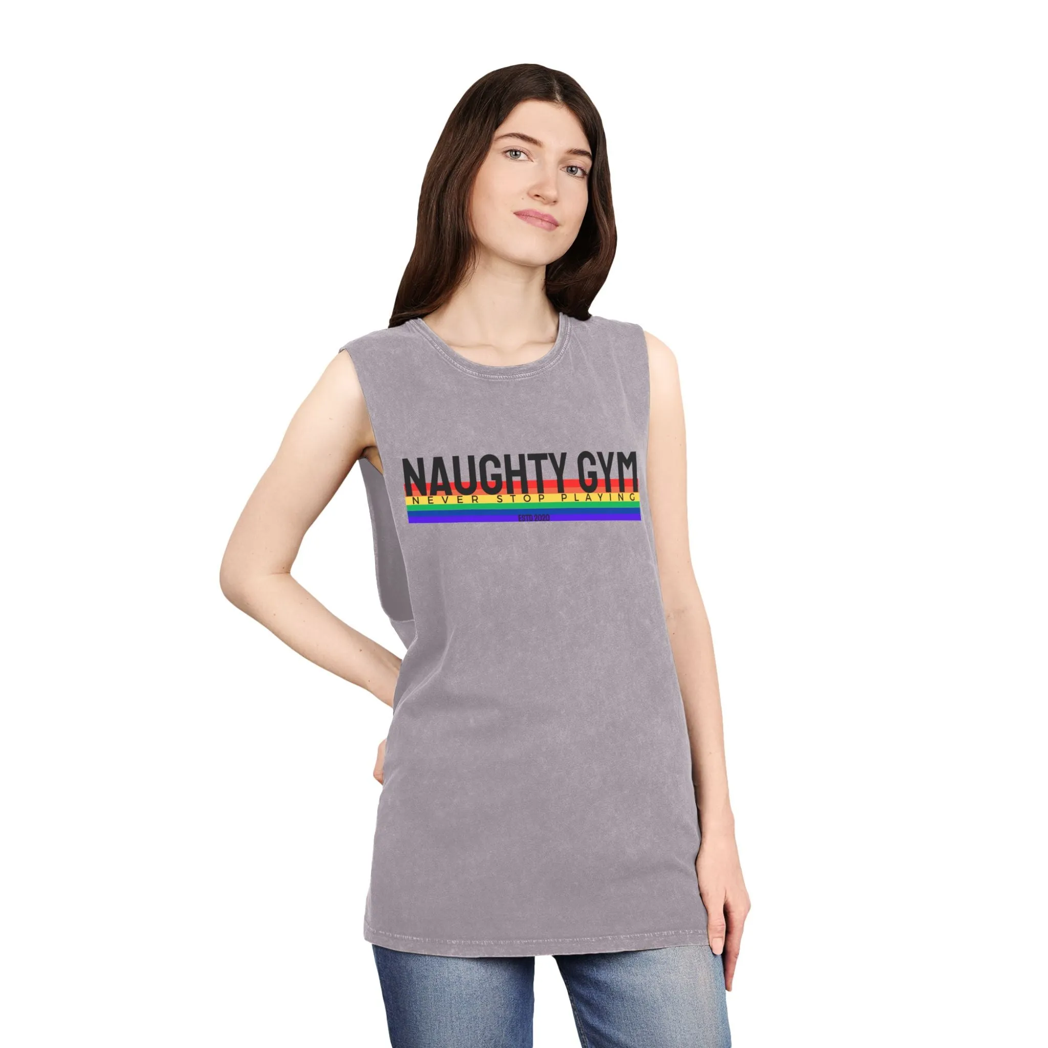 Unisex Stonewash NG PRIDE Tank Top