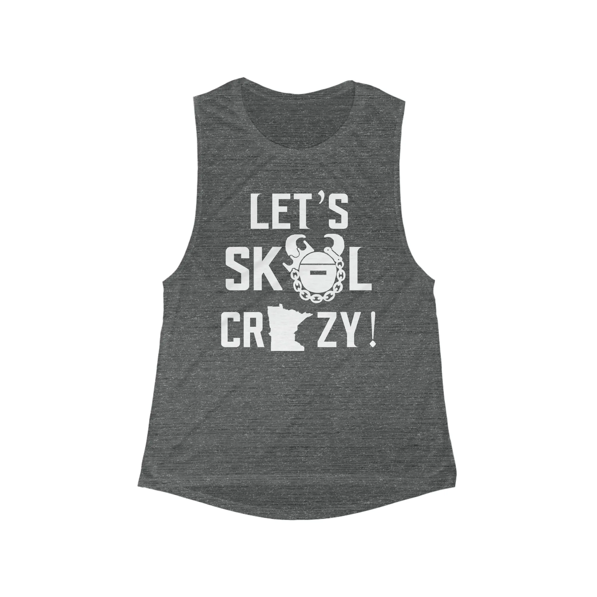 Women's Flowy Scoop Muscle Tank - Let's go Crazy!