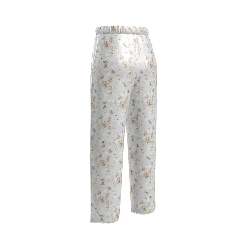 Womens Luxury Pyjama Trousers - Dawn Light Botanicals Collection