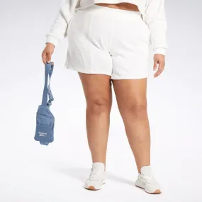 Women's Reebok Classics Varsity High-Rise Rib Shorts (Plus Size)