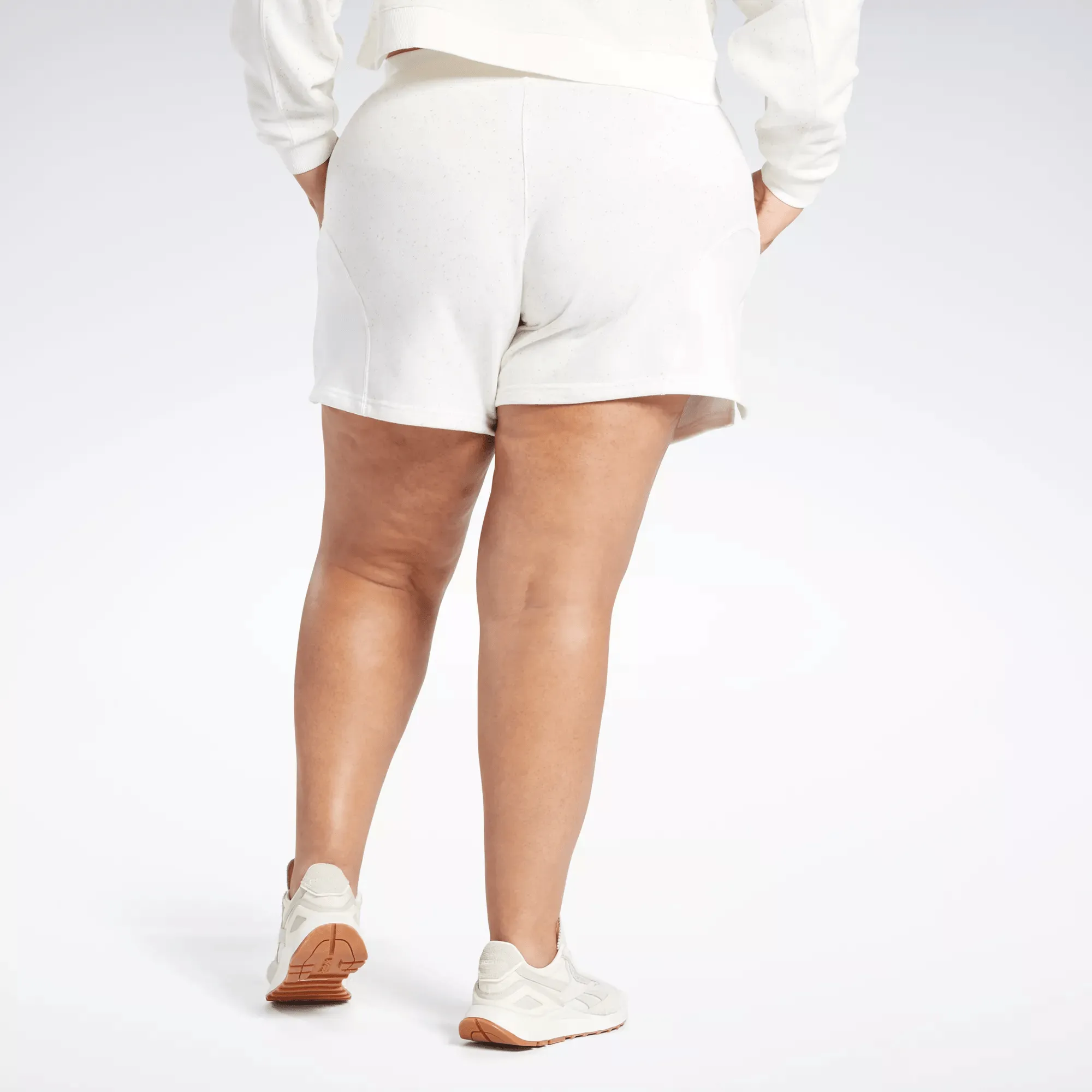 Women's Reebok Classics Varsity High-Rise Rib Shorts (Plus Size)