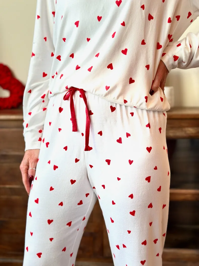 Z Supply Heart Jogger Pants - Rendezvous