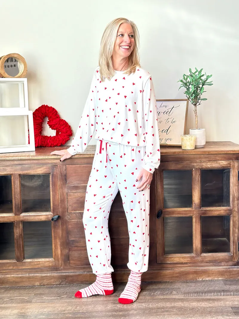 Z Supply Heart Jogger Pants - Rendezvous