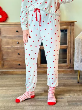 Z Supply Heart Jogger Pants - Rendezvous